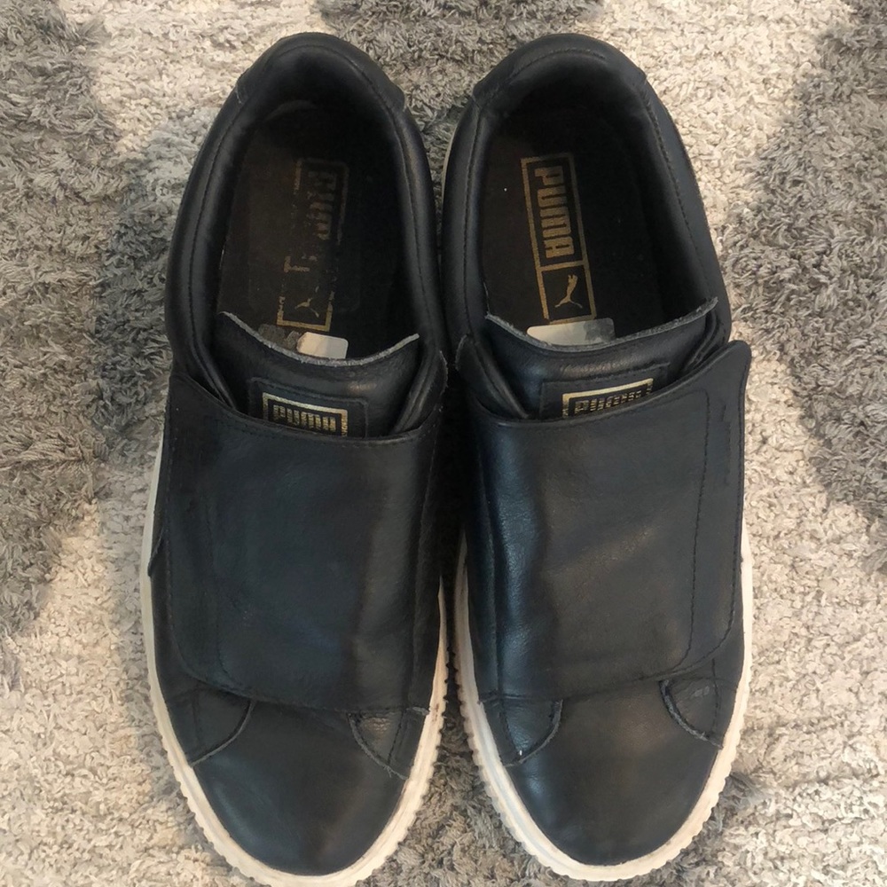 puma black sneakers